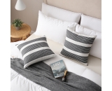 IBAMA Pillow Covers Pack Of 2 Cotton Soft Decorative Square Throw Pillow Covers, Home Decorations For Sofa Couch Bed Chair 18x18 Inch/45x45 Cm